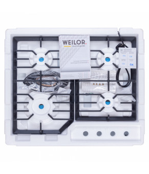 Поверхность газовая на металле WEILOR GM 624 WH