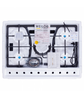 Поверхность газовая на стекле WEILOR GG W 714 BL
