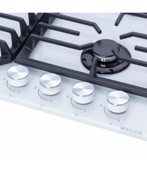 Поверхность газовая на стекле WEILOR GG 624 WH