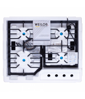 Поверхность газовая на стекле WEILOR GG W 624 BL