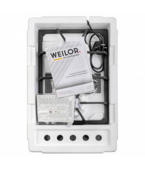 Поверхность газовая Domino на металле WEILOR GM 304 SS