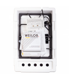 Поверхность газовая Domino на стекле WEILOR GG 304 BL