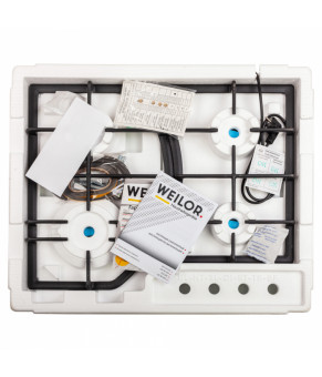 Поверхность газовая на металле WEILOR GM W 644 WH