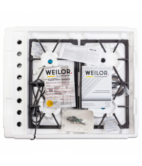 Поверхность газовая на стекле WEILOR GG 634 BL