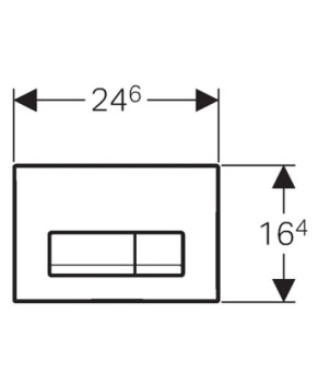Клавиша смыва Geberit Delta51 115.105.46.1