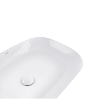 Раковина-чаша Qtap Robin 610x400x145 White с донным клапаном QT13112143PW