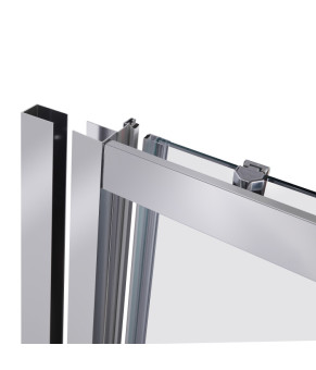 Душевые двери в нишу Qtap Taurus CRM2012-13.C6 120-130x200 см, Clear 6 мм, CalcLess (SD00045297)