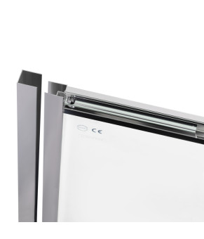 Душевая дверь в нишу Qtap Taurus CRM2013-14.C6 130-140x185 см, стекло Clear 6 мм, покрытие CalcLess