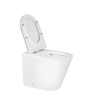 Набор Qtap смывной бачок с панелью смыва Nest (QT0122490S4Q1 + QT0111M08V1384W) + унитаз с сиденьем Swan QT16223178W