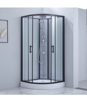 Душевой бокс Lidz Majatek SB90x90.BLA.LOW.TR, стекло прозрачное 5 мм, без поддона