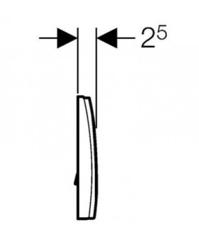 Клавиша Geberit Delta 115.120.21.1