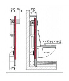 Комплект инсталляции TECEbase kit 9400005 - 4 в 1
