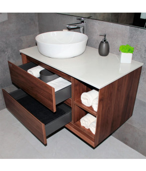 Тумба с раковиной REXON Terra RX191W/090 Walnut