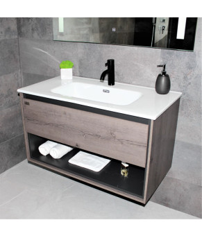 Тумба з раковиною REXON Roble RX199A/090 Dracula Oak