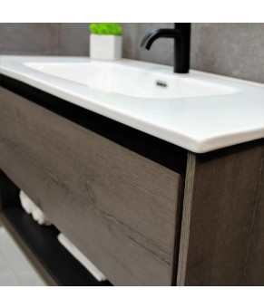 Тумба з раковиною REXON Roble RX199A/090 Dracula Oak