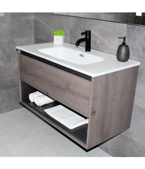 Тумба з раковиною REXON Roble RX199A/090 Dracula Oak