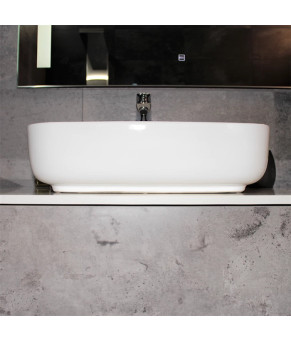 Тумба с раковиной REXON Ombra RX99CG/100 Glossy White/Concrete Grey