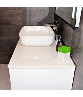 Тумба с раковиной REXON Ombra RX99CG/100 Glossy White/Concrete Grey