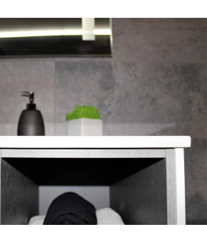Тумба с раковиной REXON Ombra RX99CG/100 Glossy White/Concrete Grey