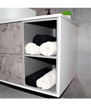 Тумба с раковиной REXON Ombra RX99CG/100 Glossy White/Concrete Grey