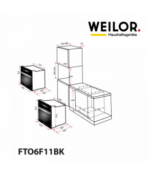 Духовка WEILOR FTO6F11WT