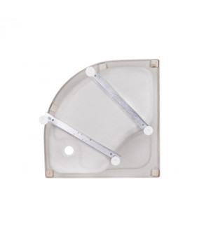 Душевой бокс Lidz Tani SB80x80.SAT.HIGH.GR, стекло тонированное 4 мм + поддон с панелью Kupala