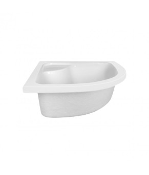 Душевая кабина Lidz Latwa SC80x80.SAT.HIGH.FR, стекло Frost 4 мм + поддон с панелью Kupala