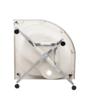 Душевая кабина Lidz Latwa SC90x90.SAT.HIGH.FR, стекло Frost 4 мм + поддон с панелью Kupala