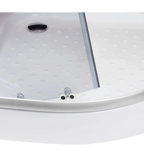 Душова кабіна Lidz Latwa SC90x90.SAT.LOW.GR, скло тоноване 4 мм без піддону