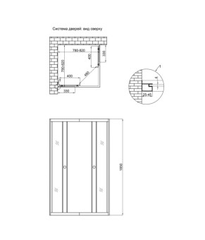 Душова кабіна Lidz Wawel SC80x80.SAT.LOW.FR, скло Frost 4 мм, без піддону