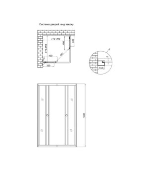 Душевая кабина Lidz Wawel SC80x80.SAT.LOW.FR, сатин, стекло Frost (SD00047620)