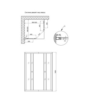 Душевая кабина Lidz Wiezak SC90x90.SAT.LOW.L, стекло Linie 4 мм без поддона