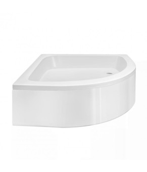 Душевая кабина Lidz Wieza SC80x80.SAT.MID.L, стекло Linie 4 мм + поддон с панелью Kupala