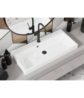 Умывальник Miraggio VARNA 900 BLACK MIRASTONE 0000453