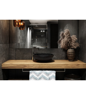 Умывальник Miraggio PALERMO BLACK MIRASTONE 0000434