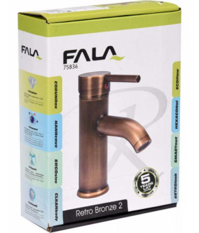 Смеситель для умывальника Fala Retro Bronze 2 (75836)