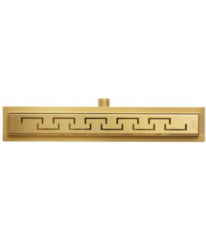 Трап для душа Epelli Grande D`oro 70 см, из нержавеющей стали, золотой, с комбинированным затвором (D1070)