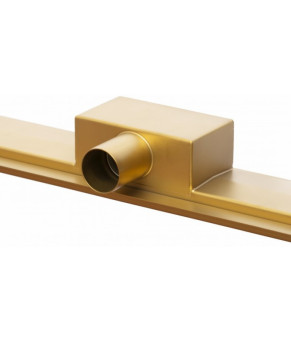 Трап для душа Epelli Grande D`oro 70 см, из нержавеющей стали, золотой, с комбинированным затвором (D1070)