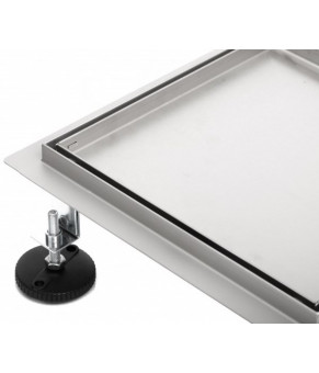 Трап для душа под плитку Epelli Quattro 2 in 1, 15*15 см, из нержавеющей стали с комбинированным затвором