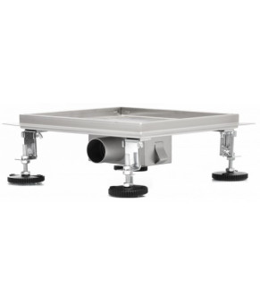 Трап для душа под плитку Epelli Quattro 2 in 1, 25*25 см, из нержавеющей стали с комбинированным затвором