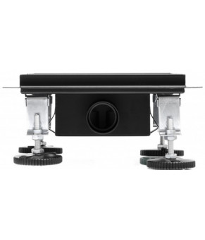 Трап для душа под плитку Epelli Quattro Nero 2 in 1, из нержавеющей стали с комбинированным затвором 200*200 мм