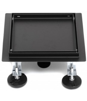 Трап для душа под плитку Epelli Quattro Nero 2 in 1, из нержавеющей стали с комбинированным затвором 200*200 мм