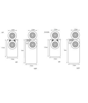 Душова кабіна Tinto 100x100 см, профіль чорний, скло прозоре (8мм), відкриття всередину