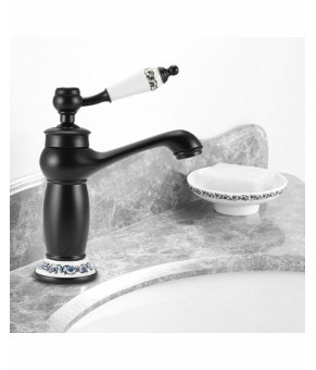 Смеситель для умывальника Calani Flox L. black (CAL-B0014)