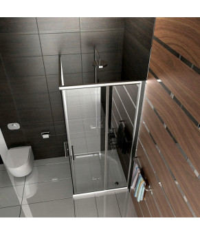 Душевая кабина Calani Vito 90x90 chrom безопасное стекло прозрачное (CAL-K6001)