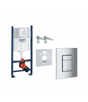 Унитаз Calani Clif подвесной (CAL-C0003) + инсталляция Grohe Rapid SL (3873200A)