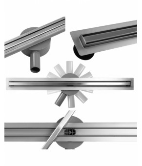 Трап Calani Eco360 900 мм, slim chrom (CAL-G0022)