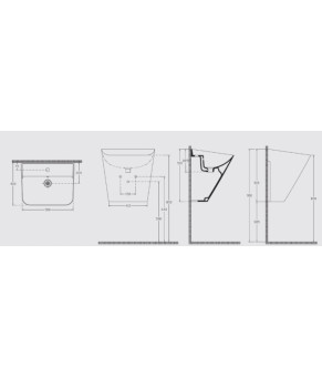 Умывальник Isvea Sott'Aqua S&S 50x42x51,5 green подвесной (10SQ37002SV-2P)