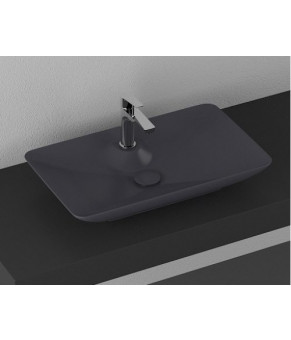 Умывальник Isvea SistemaY Clear 64,4x39,5 anthracite (10SY50065SV-2C)