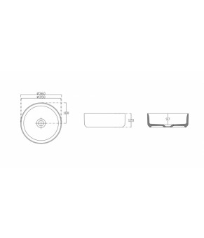 Умывальник Isvea Infinity 36x36 white (10NF65036)